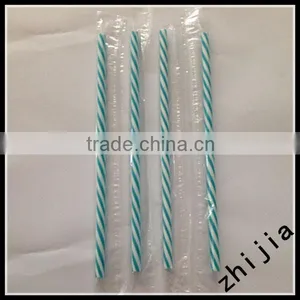 Double Colour Plastic Striped Drinking Straw thumbnail-5