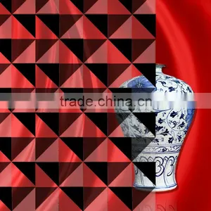 Decorative Gradation Black Prism Self Adhesive Glass PET Film thumbnail-1