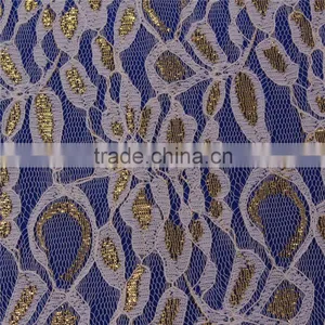 High Quality Indian Metallic Lace Fabric for Ladies Party Evening Dress thumbnail-5