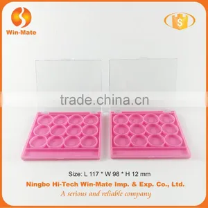 New Arrival Plastic Pink 12 Color 117*98*12 Cosmetic Packaging Eyeshadow Make-up Case thumbnail-3