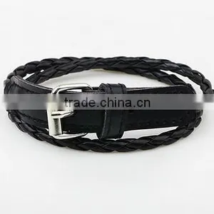 Factory Top Selling Wholesale Buckle Mens Leather Bracelet/ thumbnail-3