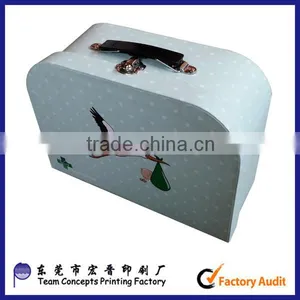 Custom Promotion Children Paper Suitcase Box Luggage Box thumbnail-1
