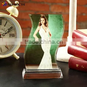 Sublimation Funny Crystal Picture Digital Photo Frame Photo Wedding Gift thumbnail-1