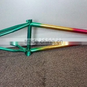 Triple-color Painted Bmx Frame / Crmo Frame thumbnail-1