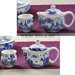 Chinese Special Design 8pcs Teaset With Tea Tray Wholesale Teaset for Promotional With 350ml Teapot 100ml Teacup Tea Tray thumbnail-3