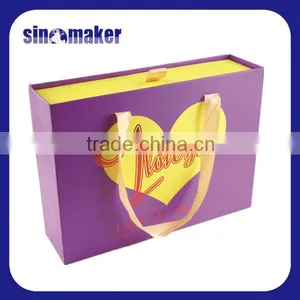 Custom Design Cardboard Gift Box With Ribbon thumbnail-1