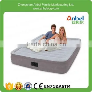 Inflatable Mattress Queen Air Bed Built in Electric Pump Mat thumbnail-1