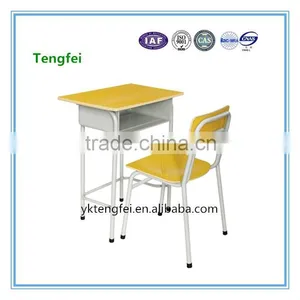 Adjustable School Desk and Chair for Student Studying in Classroom thumbnail-4