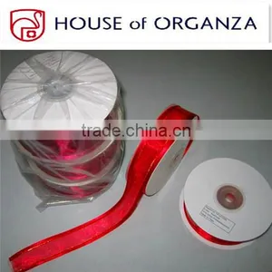 Red Organza Ribbon thumbnail-1