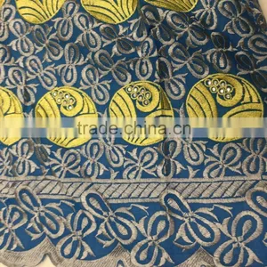 2015 Popular Design Nigerian Style Charming Big Voile Lace Polish Lace for Birde thumbnail-3