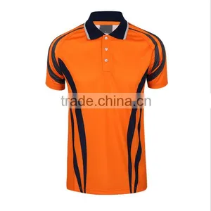 Custom Wholesale Polyester Hot Design Cricket Black Polo Shirt thumbnail-2