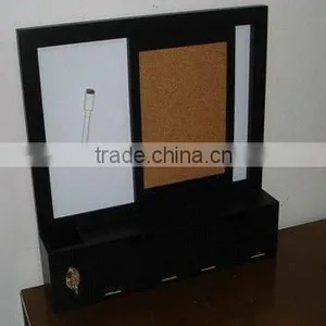 Wooden Memo Board With a Cork Board thumbnail-1