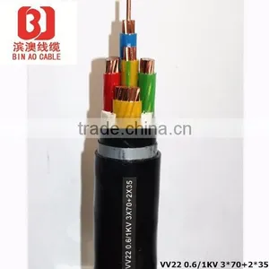 VV22,0.6/1KV XLPE or PVC Insulated Steel Tape Armored Power Cables thumbnail-2
