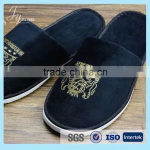 Hot Sale Beauty Hotel Plush Slipper With Embroidery Logo thumbnail-1