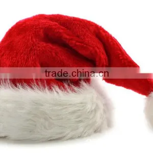 Woollen Plush Santa Hat High Quality Christmas Decorating Christmas Hat thumbnail-3