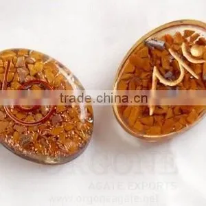 Orgone Sanskrit Solar Plexus Chakra Oval | Orgonite Manufacurer Khambhat thumbnail-1