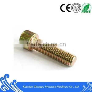 DIN912 Hex Socket Cap Screw Carbon Steel12.9grade Yellow Zinc thumbnail-2