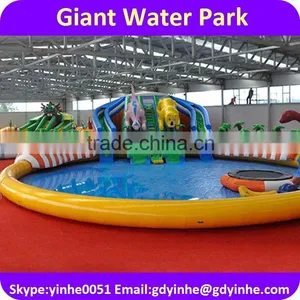 2016 Giant Inflatable Pool Slide for Adult, Inflatable Pool With Slide Quality Choice thumbnail-5