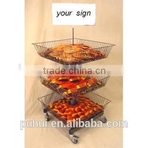 3 Tier Rolling Food Display thumbnail-1