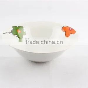 Super White Rice Bowl /cereal Porcelain Bowls 7" Serving Bowls thumbnail-1