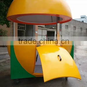 Mobile Trailor Kiosk Juice Bar Portable Food Catering Cart for Sale, thumbnail-3