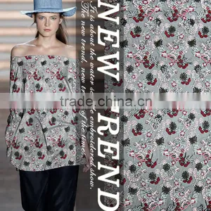 2016 Hot Selling Product High Quality Embroidery Latest Fashion Element Polyester Fabric thumbnail-1