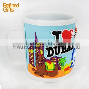 Menufacture China PVC Rubber Coffee Cup Mug DUBAI Mugs Promotional Gift thumbnail-1