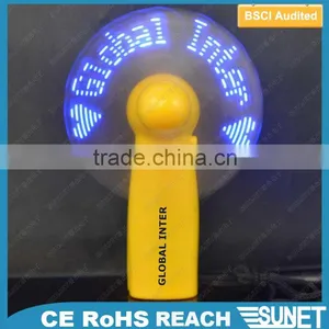 SUNJET 2016 Summer Giveaway Mini PVC Led Custom Message Fan thumbnail-1