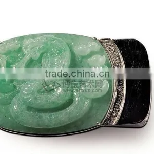 Natural Jade Stone Carving Belt Buckle thumbnail-4