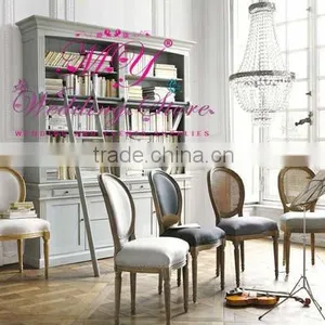 Louis Style White Wood Wedding Chairs thumbnail-4