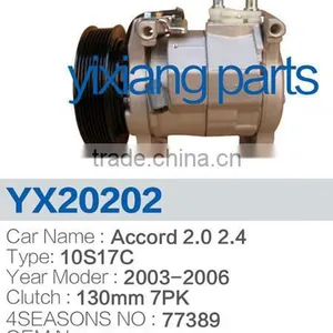 Manufacturer OE# 447220-4863 130MM 7PK Pulley 10S17C Car Air AC Compressor For Honda Accord 2.0 2.4 thumbnail-2