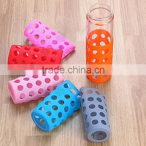 Eco-friendly Anti-skidding Silicone Bottle Sleeve,BPA Free Silicone Bottle Sleeve,heat Resistant Silicone Bottle Sleeve thumbnail-1