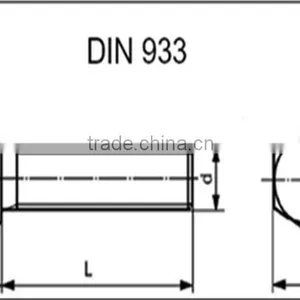 Din 933 Hex Bolts Fasteners thumbnail-1