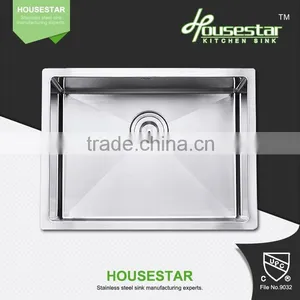 R10-7548 New Product High Quality Undermount Single Bowl Handmade Stainless Steel Kitchen Wash Sink thumbnail-4