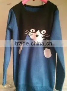 Wholesale High Quality Cute Printed Women Sweater thumbnail-1