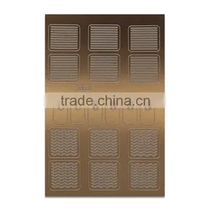 Hollow Out Peel Off Metal Finger Nail Stencils thumbnail-2