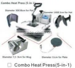 Versatility Heat Press Machine 5 in 1 Made in China thumbnail-1