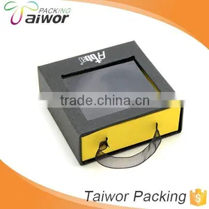 Factory Wholesale PVC Window Rigid Paper Slide Jewelry Box With Velvet Paperboard Inside Quality Choice thumbnail-2
