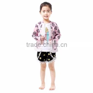 2016 Fashion Designs Wholesale Children's Boutique Clothing , Pretty Coat thumbnail-1