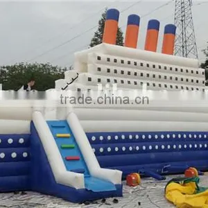 Hot Sale High Quality Inflatable Pirate Ship Yacht, Inflatable Castle Titanic Slide, Inflatable Combo Slide Supplier's Choice thumbnail-2