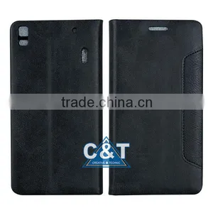 C&T Retro PU Leather Flip Case Cover For Lenovo K3 NOTE Smartphone thumbnail-3