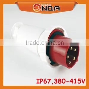 MQ-035 Male Electrical Industrial Plug&Socket 4p 3p+e IP67 63 Amp thumbnail-2