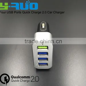 China Supplier [Qualcomm Certified] Quick Charge QC 2.0 Four USB Ports Car Charger for Smartphone thumbnail-3