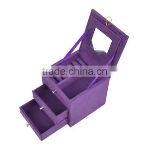 High Quality Faux Suede Factory Price Custom Ring Box thumbnail-4
