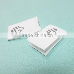 High Quality Soft Feeling Dull Satin Printed Baby Garment Main Label thumbnail-2