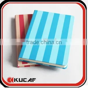 Stripe Design A5 PU Notebooks From Notebook Manufacturer thumbnail-4