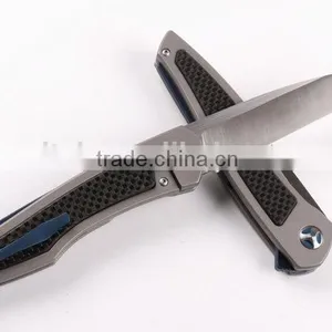 OEM All Titanium Handle D2 Blade Folding Knives for Outdoor thumbnail-5