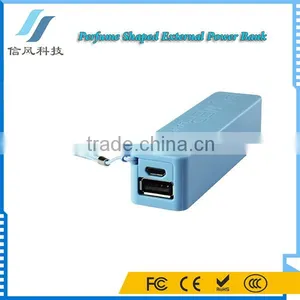 Perfume Shape 2600mAh Portable Power Bank Charger for IPhone for IPad for IPod Tablet thumbnail-1