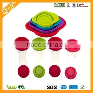 8-Piece Perfect Design Silicone Measuring Spoon and Cup Set thumbnail-1