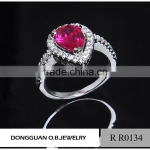 New Design Fashion Single Stone Pink Ring / Fashion Ring Jewelry Wholesale thumbnail-4